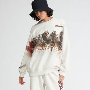 Budweiser Wonderland Crew Neck Sweatshirt